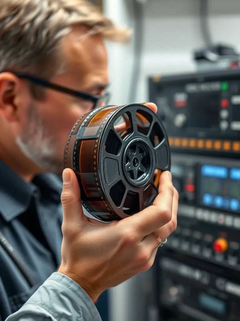 A film reel being distributed to various platforms, symbolizing CA Production LLC's distribution services and their commitment to maximizing reach.